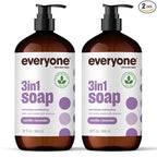 Everyone 3-in-1 Soap, Body Wash, Bubble Bath, 32 Ounce, Vanilla and Lavender by Everyone