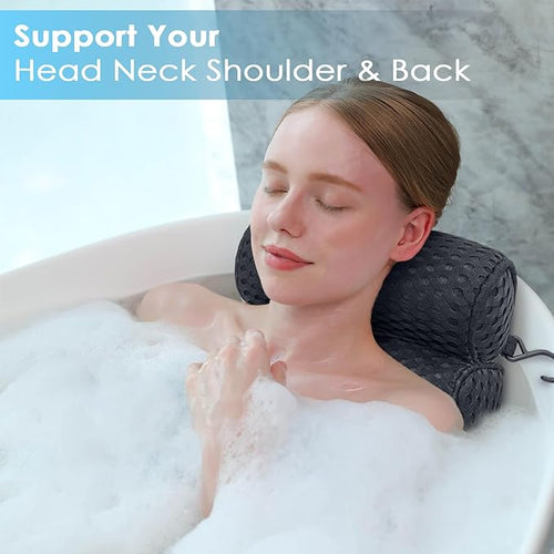 AEROiVi Luxury Bath Pillows for Tub，Bath Pillow Bathtub Pillows for Head and - Image 2