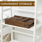 Venusmiles Teak Bathtub Tray Caddy, Foldable Bath Tray - Image 6