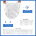 MORGLES 50 Pcs Ear Covers for Shower - Image 4