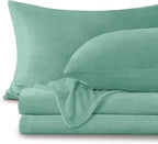 BEDELITE Flannel Sheets Full Size Haze Blue by BEDELITE