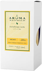 Aroma Naturals Orange and Lemongrass Essential Oil Scented Pillar Candle - Image 2