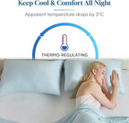 CHOSHOME Cooling Pillow Cases Zipper Pillow Covers Q-Max > 0.45 Zippered - Image 7