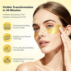 Under Eye Patches 60PCS, 24K Gold Collagen Eye Mask - Image 5