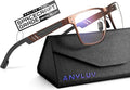 ANYLUV Blue Light Blocking Glasses Men Computer Gaming Glasses Lightweight by ANYLUV