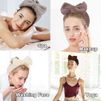 Casoty 6 Pcs Soft Coral Fleece Headbands - Image 3
