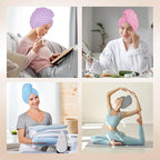 AIDEA Microfiber Hair Towel, 40 X 20 Inches Soft Wrap - Image 7
