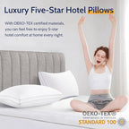 ROUMEA Pillows Queen Size Set of 2, Gusseted Bed Pillows - Image 3
