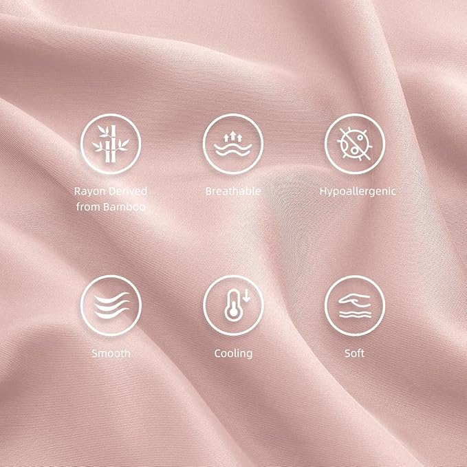 King Pillowcases, Cooling Viscose from Bamboo Pillow Covers - Image 5