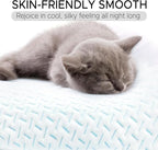 SCHNAUZER HOME Body Pillow Cover Fabric, Cooling Blue Long Pillow Case - Image 4