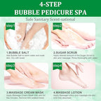Pedicure Kit Foot Soak Set: Bubble Salt, Sugar Scrub, Massage Mask, Massage - Image 6