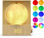 Sunrise Alarm Clock, 360-Degree Rotating Moonlight & 10 White Noise Sounds - Image 9