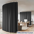 Room Divider Ceiling Mounted Curtains Track Sets Extra Wide Blackout Curtain - Image 2