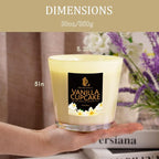 Large Candle Vanilla Cupcake Scented, 4 Wick Natural Soy Candles - Image 6