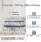 LEMIROE Botanical Cotton Comforter Queen Size - Image 7