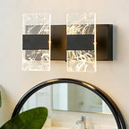 Modern LED Bathroom Light Fixtures Dimmable 2-Light Black Vanity Light by NADOSAHomeLighting