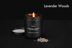 Lavender & Wood Scented Candle - Image 3