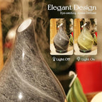 Porseme 280ml Essential Oil Diffuser Glass Color Changing Aroma Air Diffusers - Image 7