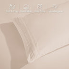 Elegant Comfort Luxurious 1500 Premium Hotel Quality Microfiber 4-Piece Sheet - Image 8