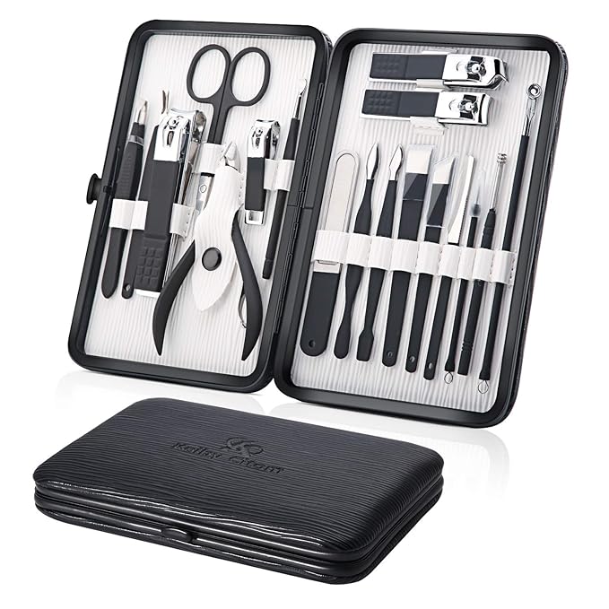 Professional Stainless Steel Nail Clipper Travel & Grooming Kit Nail Tools by KeibyCitom