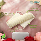 Natural Loofah Sponge Exfoliating Body Scrubber, Loofa Back Scrubber - Image 3