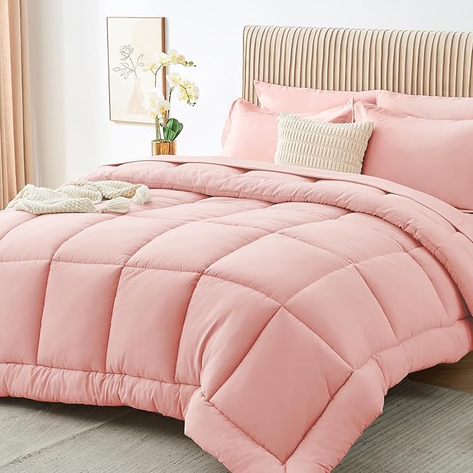Sasttie Full Size Comforter Sets, 7 Pieces Bed in a Bag Full, Complete Bedding by SASTTIE