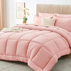 Sasttie Full Size Comforter Sets, 7 Pieces Bed in a Bag Full, Complete Bedding by SASTTIE