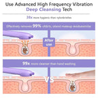 Silicone Face Scrubber, Waterproof Rechargeable Facial Cleansing Brush - Image 2