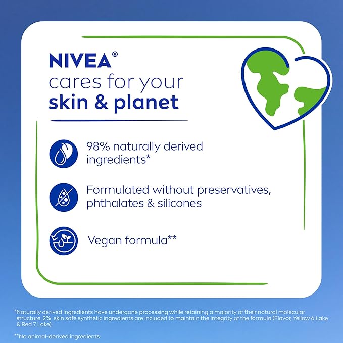NIVEA Strawberry Lip Care, Nourishing Oils and Vitamin C & E, 3-in-1 Moisture - Image 12
