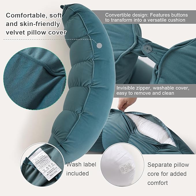 Peallow – Long Round Body Pillow - Image 4