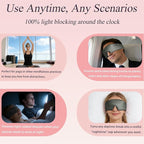 Silk Sleep Eye Mask for Side Sleeper Men Women, Eye Mask Sleeping 100% 22 Momme - Image 6
