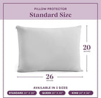 CirclesHome Pillow Protectors 4 Pack Standard Zippered - Image 6