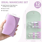 12 Set Manicure Set Bulk Mini Manicure Nail Clipper Kit 7 in 1 Stainless Steel - Image 2