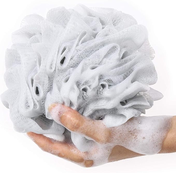 Pack of 4 Bath Sponges Shower Loofahs 60g Bath Exfoliating Sponge Shower Pouf - Image 4