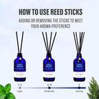 Xcleen Reed Diffuser Set, Aqua Breeze Scented Oil Diffuser - Image 4