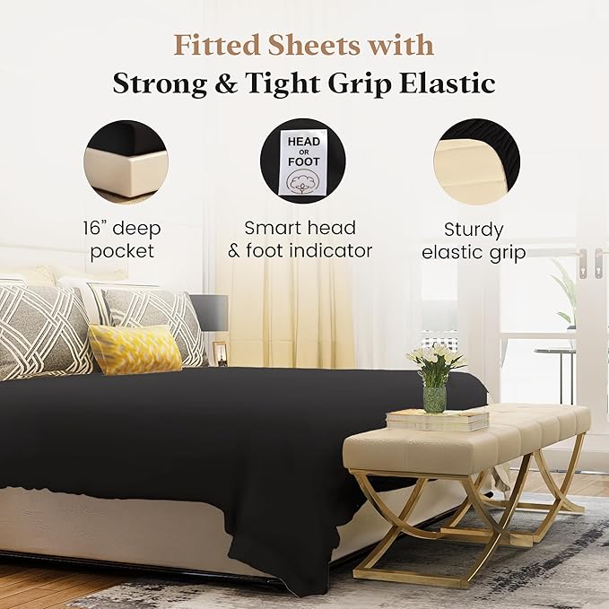 Good Sleep Bedding King Size Fitted Sheets Only - Image 3