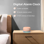 Buffbee Sound Machine & Alarm Clock 2-in-1, 0-100% Clock Face Brightness - Image 6