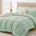 Sasttie King Size Comforter Set, 7 Pieces Bed in a Bag King, Complete Bedding by SASTTIE