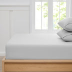 Twin Fitted Sheet Only with Full Elastic & Built in Corner Sheet Straps to - Image 3