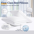 ROUMEA Pillows Standard Size Set of 2, Bed Pillows - Image 4