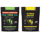 DAILY REMEDY EXTRA STRENGTH Tea Tree Oil & Citrus Detox Foot Soak Set by DAILYREMEDY