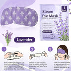 200 Pcs Steam Eye Masks for Dry Eyes Lavender Self Heated Steam Warm Eye Mask - Image 3