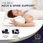 King Memory Foam Pillows 2-Pack – Ergonomic Cervical Pillow - Image 5