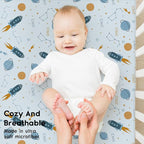 Yoofoss Baby Crib Sheets for Boys Girls, Fitted Crib Sheet 2 Pack for Standard - Image 4