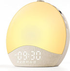 ecozy Sunrise Alarm Clock for Bedroom, 26 Soothing Sounds, 17 Night Lights by ecozy