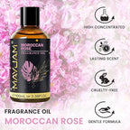 Moroccan Rose Fragrance Oil Essential Oil, MAYJAM 3.38FL.OZ Moroccan Rose Oil - Image 2