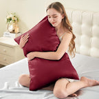 INFIIXSO Mulberry Silk Pillow Case King Size, Silk Pillowcase - Image 3