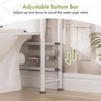 AmazerBath Bamboo Over The Toilet Storage Shelf, 2-Tier Over Toilet Bathroom - Image 7