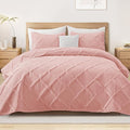 Exclusivo Mezcla Oversized King Quilt Set- Blush Pink Cal King Quilts Bedding by ExclusivoMezcla