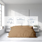 Kotton Culture 3 Pc Duvet Cover Queen Size/Full Size Set-100% Egyptian Cotton - Image 4